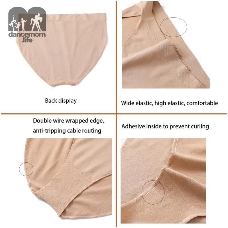 3 Pairs Nude Ballet Dance Briefs for Toddler Girls Women