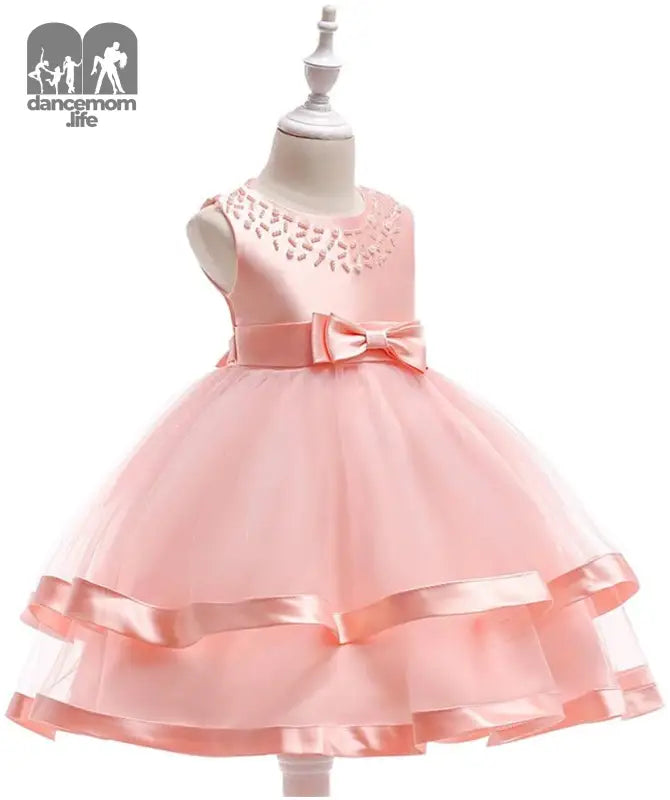 6M-9T Kids Pageant Flower Girl Dress Little Girls Party Wedding Formal Dresses