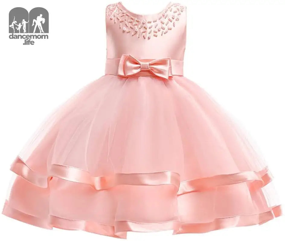 6M-9T Kids Pageant Flower Girl Dress Little Girls Party Wedding Formal Dresses