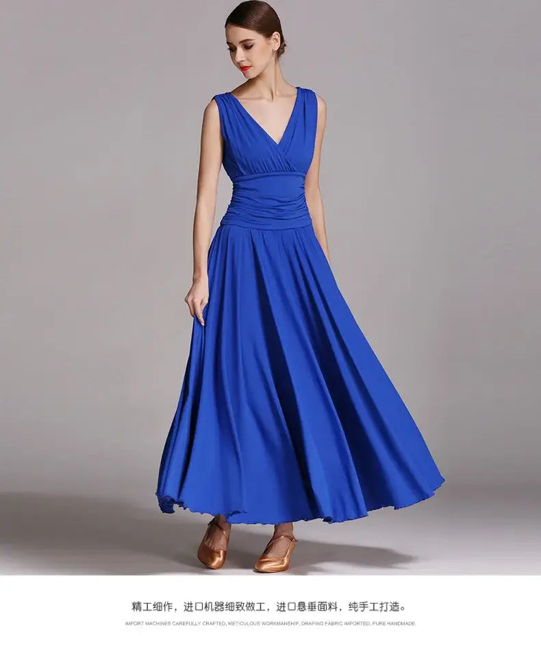 NEW Latin Ballroom Dance Dress Salsa Waltz Foxtrot long evening Dress S8006