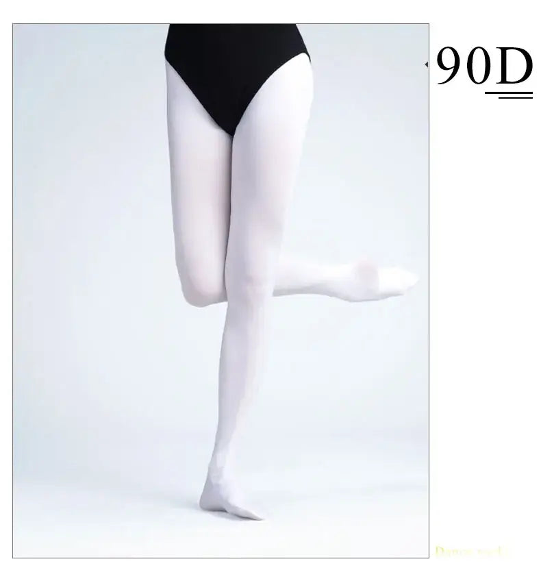 6 Pairs Girls Ballet Tights Women Footed Ballet Dance Pantyhose Nylon White Kids Children Dance Stockings