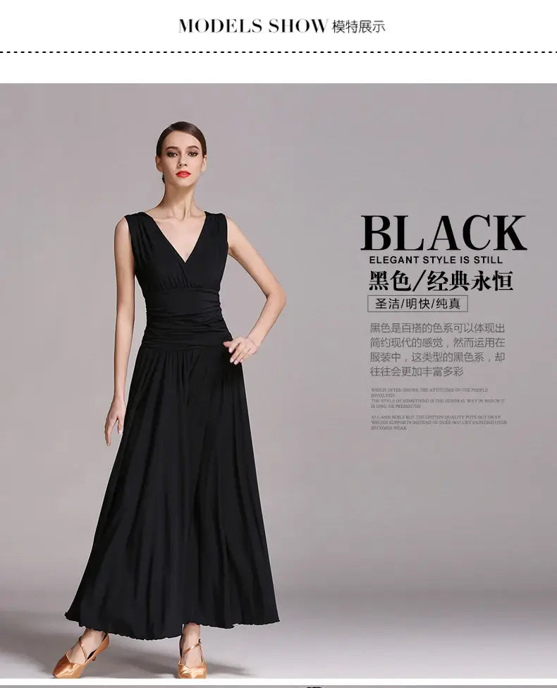 NEW Latin Ballroom Dance Dress Salsa Waltz Foxtrot long evening Dress S8006