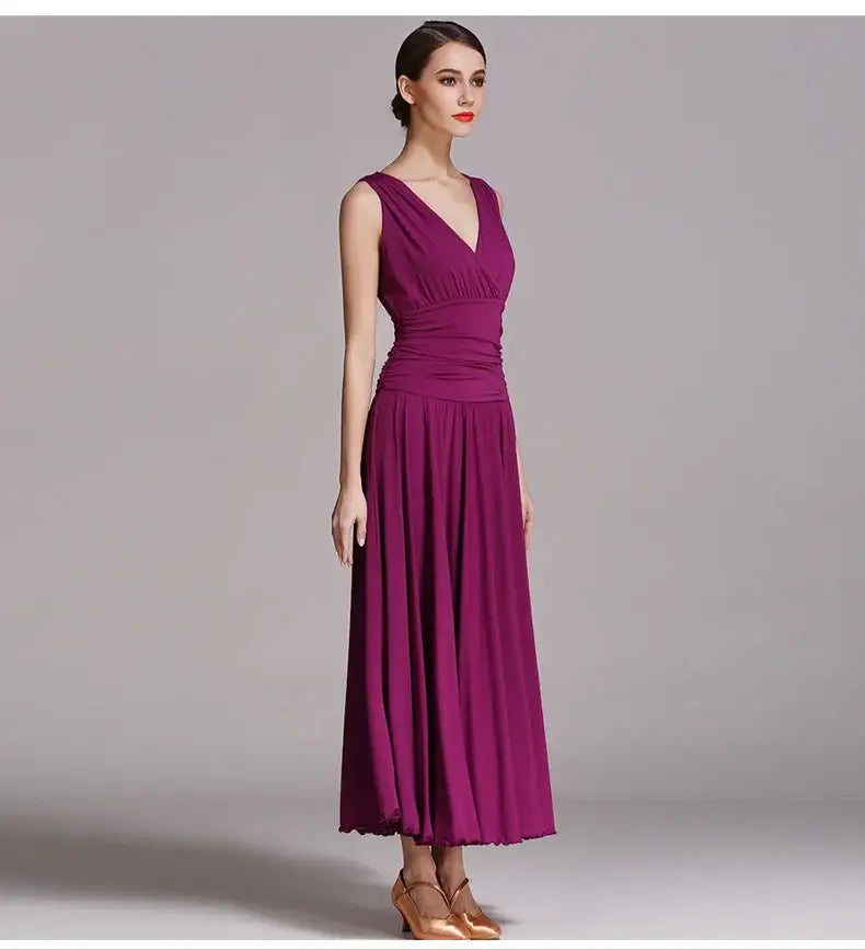 NEW Latin Ballroom Dance Dress Salsa Waltz Foxtrot long evening Dress S8006