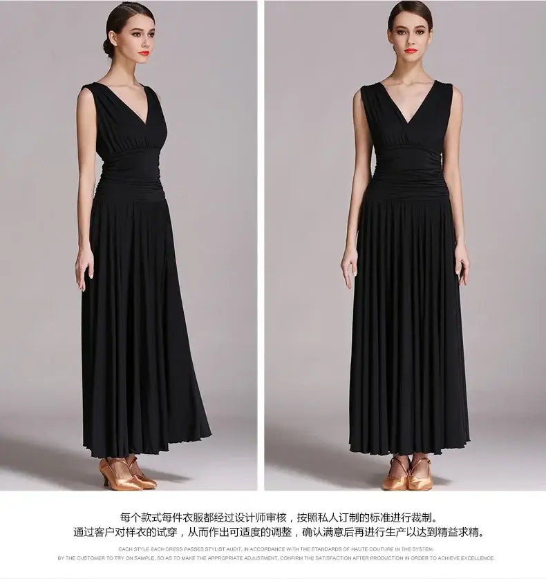 NEW Latin Ballroom Dance Dress Salsa Waltz Foxtrot long evening Dress S8006
