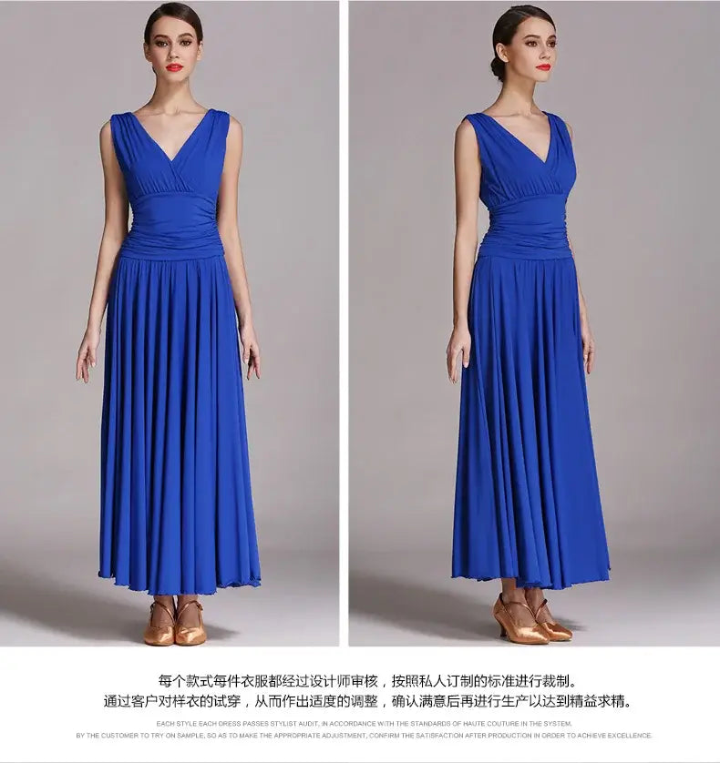 NEW Latin Ballroom Dance Dress Salsa Waltz Foxtrot long evening Dress S8006