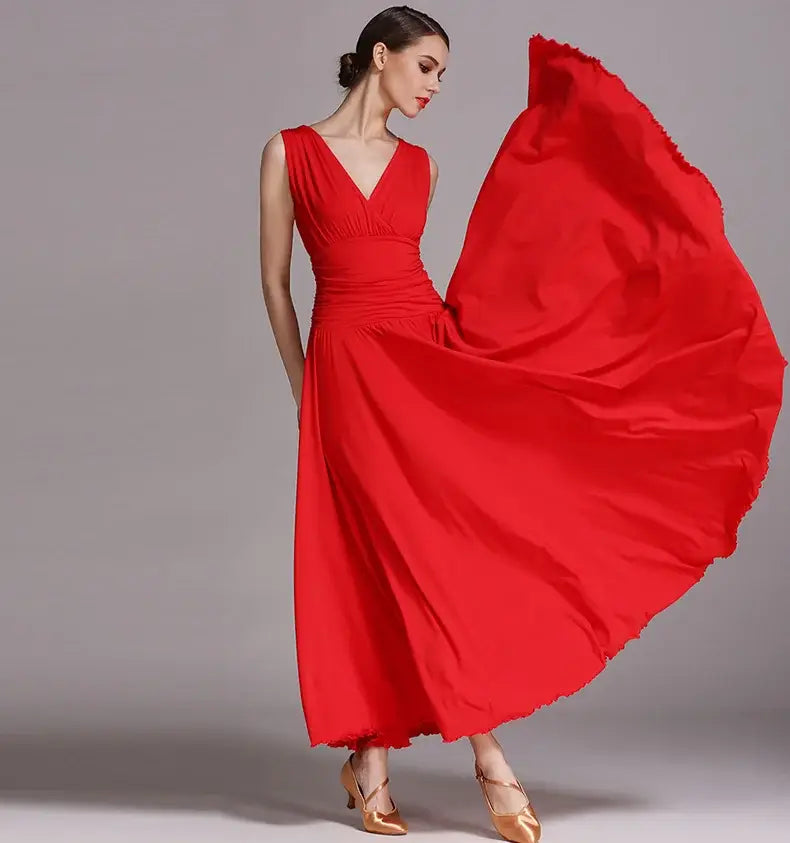 NEW Latin Ballroom Dance Dress Salsa Waltz Foxtrot long evening Dress S8006