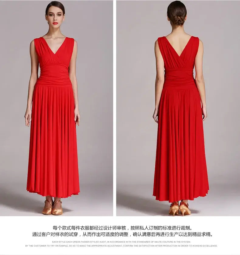 NEW Latin Ballroom Dance Dress Salsa Waltz Foxtrot long evening Dress S8006