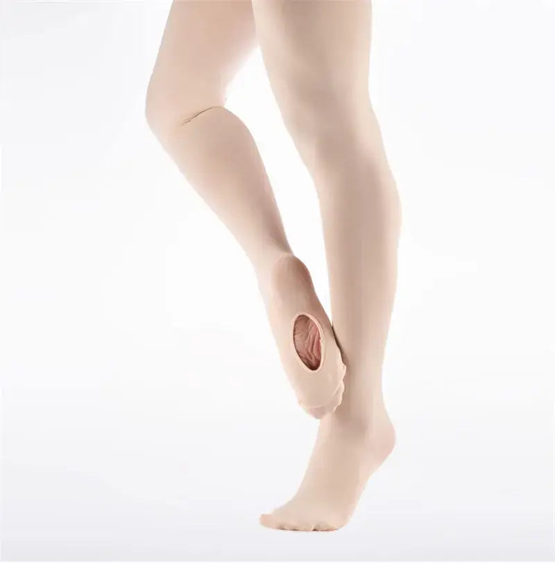 Hot Sale High Quality Women Adults Nylon Spandex Pink Tan Ballet Tights With Hole