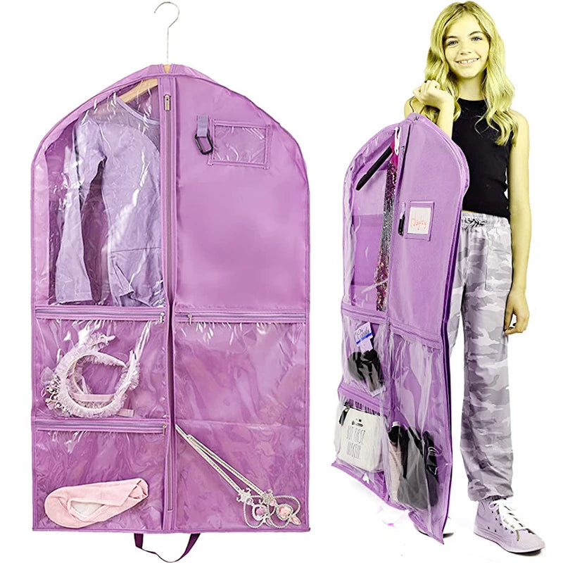 Dance Costume Garment Bag with Accessory Pockets — 100 cm