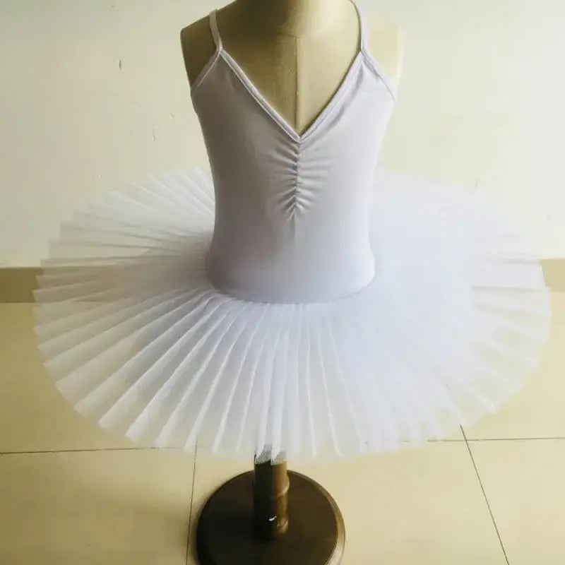 Professional 5-Layer Tutu Ballet Leotard – Black Red White Ballerina Dance Costume - Women & Kids