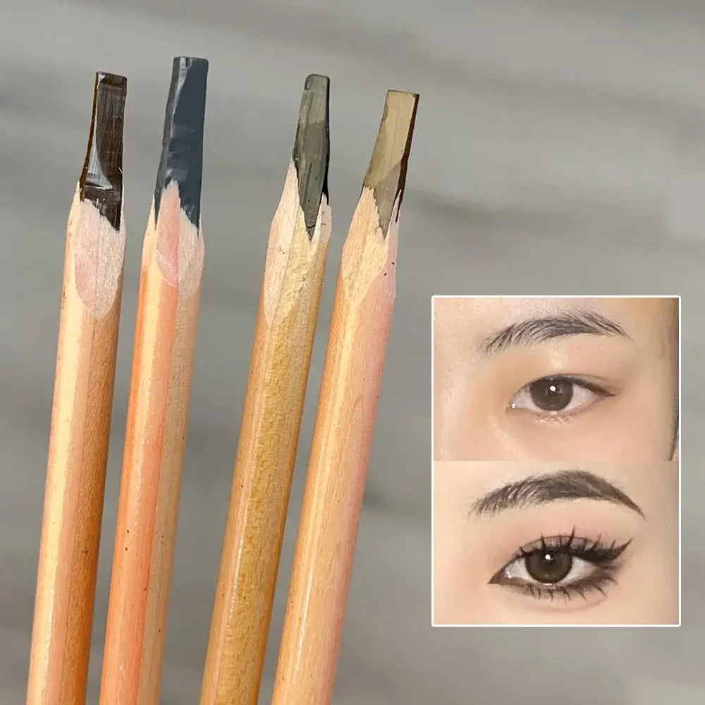Microblading Wood Eyebrow Pencil – Smudge-Proof Long-Lasting & Natural Eyebrows Tattoo Pen
