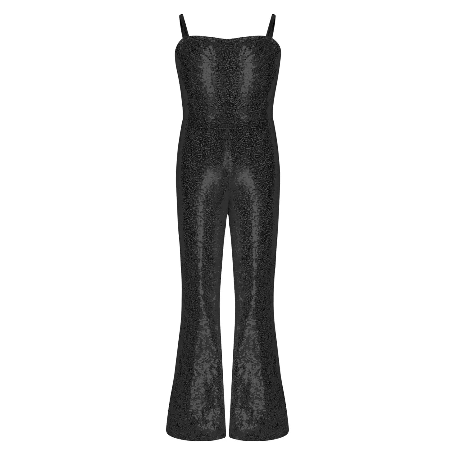 Kid Girl Gymnastic Ballet Leotard & 70-80s Retro Hippie Disco Bell-Bottom Jumpsuit – Sequins Character Cosplay