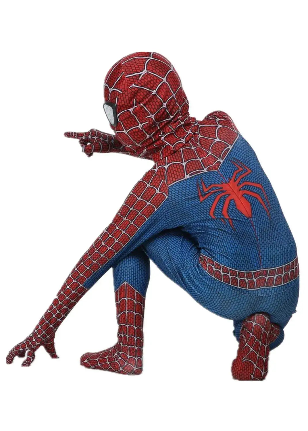 Classic Spider-Man Cosplay Printed One-Piece Tight-Fitting Costume with Full Head Mask