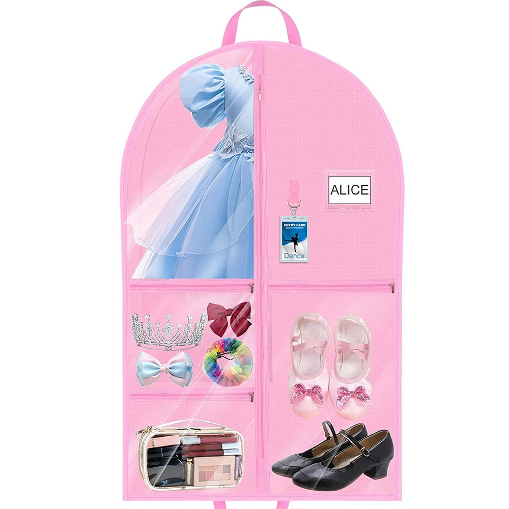 Dance Costume Garment Bag with Accessory Pockets — 100 cm