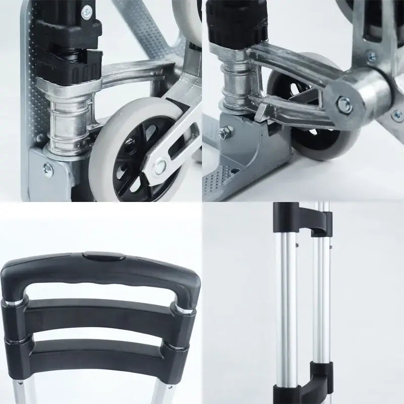 150KG All Terrain Stair – Folding Hand Trolley with Bungee Cord for Cargo Transport 4 Types