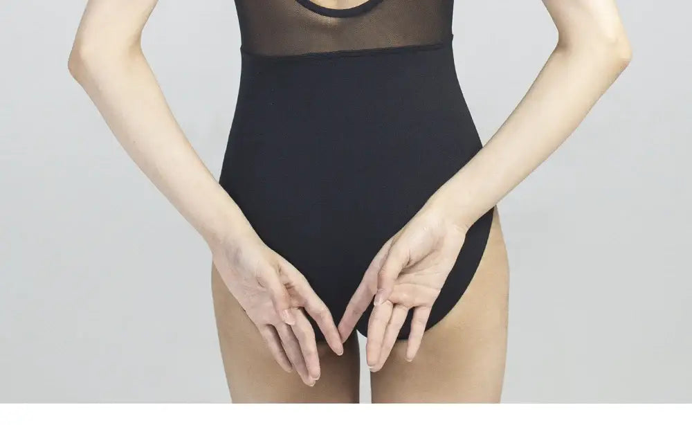 Women’s Black Ballet Leotard – For Girls Teens and Adults