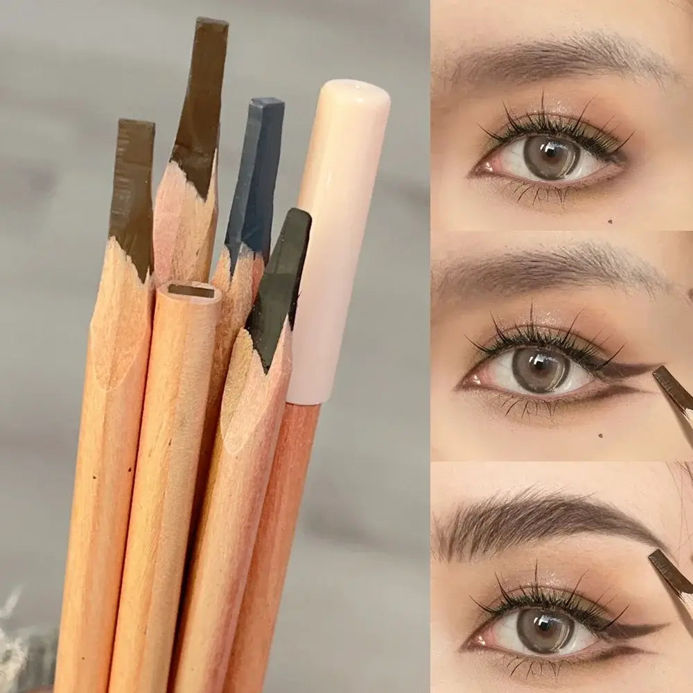 Microblading Wood Eyebrow Pencil – Smudge-Proof Long-Lasting & Natural Eyebrows Tattoo Pen