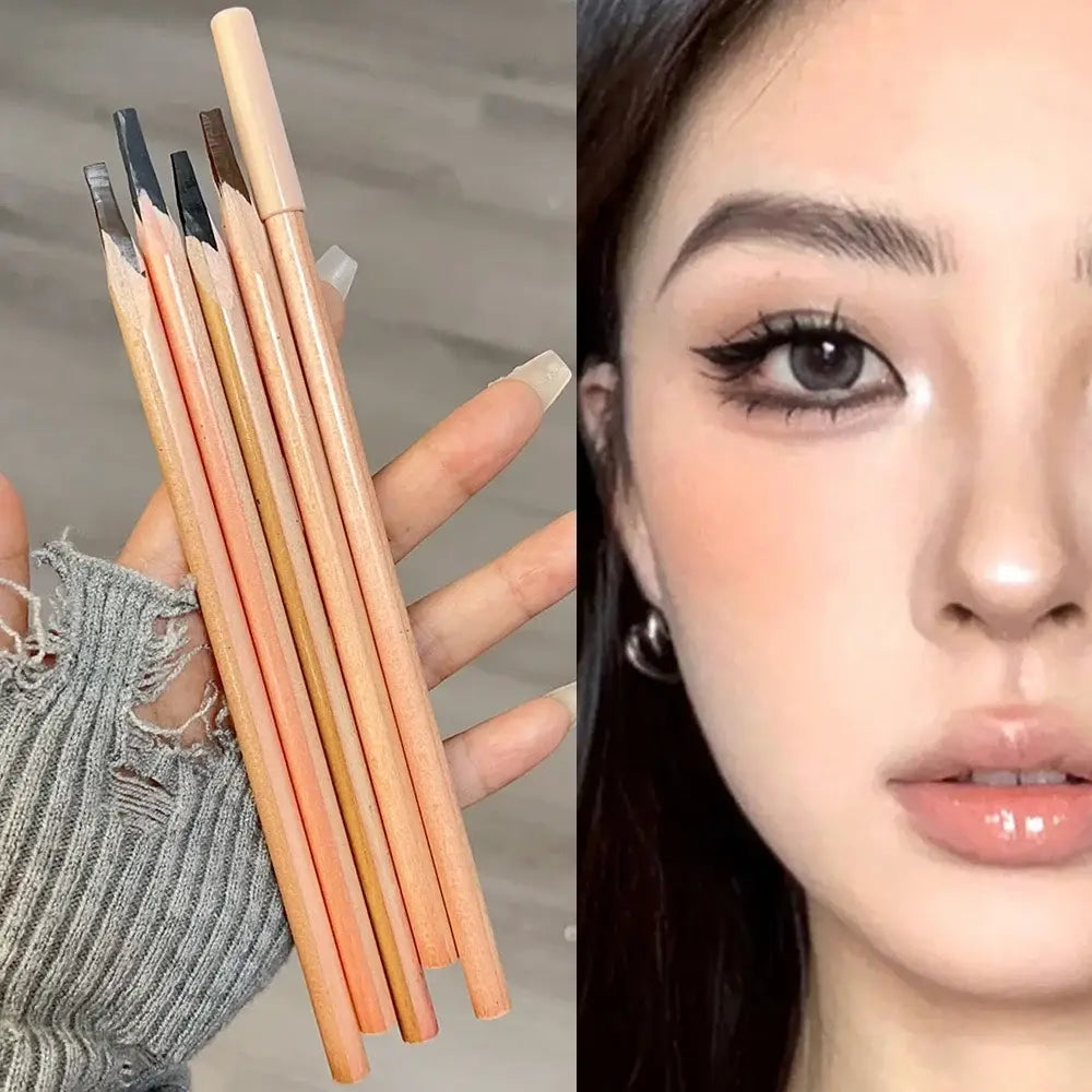 Microblading Wood Eyebrow Pencil – Smudge-Proof Long-Lasting & Natural Eyebrows Tattoo Pen