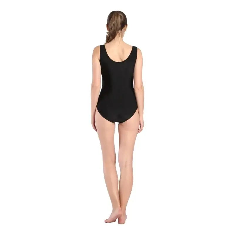 Adult Women Metallic Gymnastics Leotard – Ballet Dancewear Bodysuit in White Black Green Orange