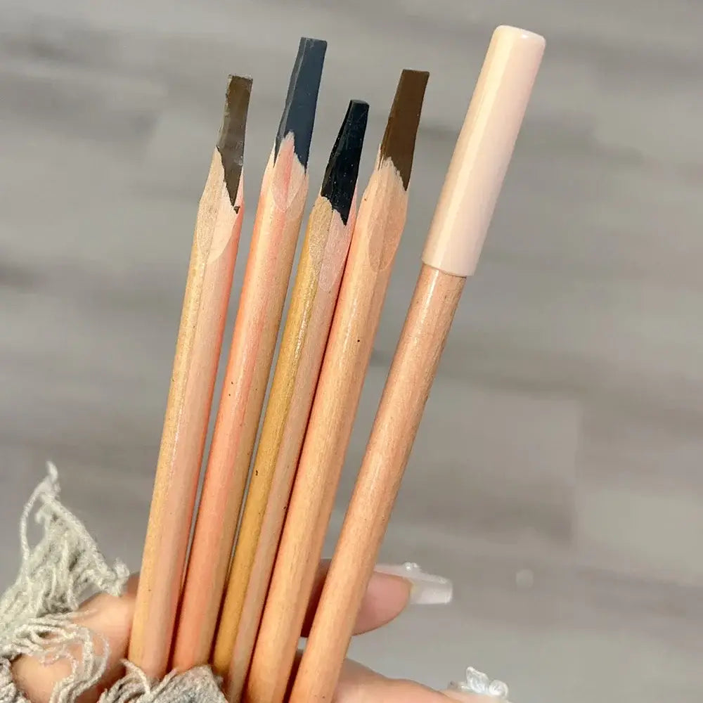 Microblading Wood Eyebrow Pencil – Smudge-Proof Long-Lasting & Natural Eyebrows Tattoo Pen