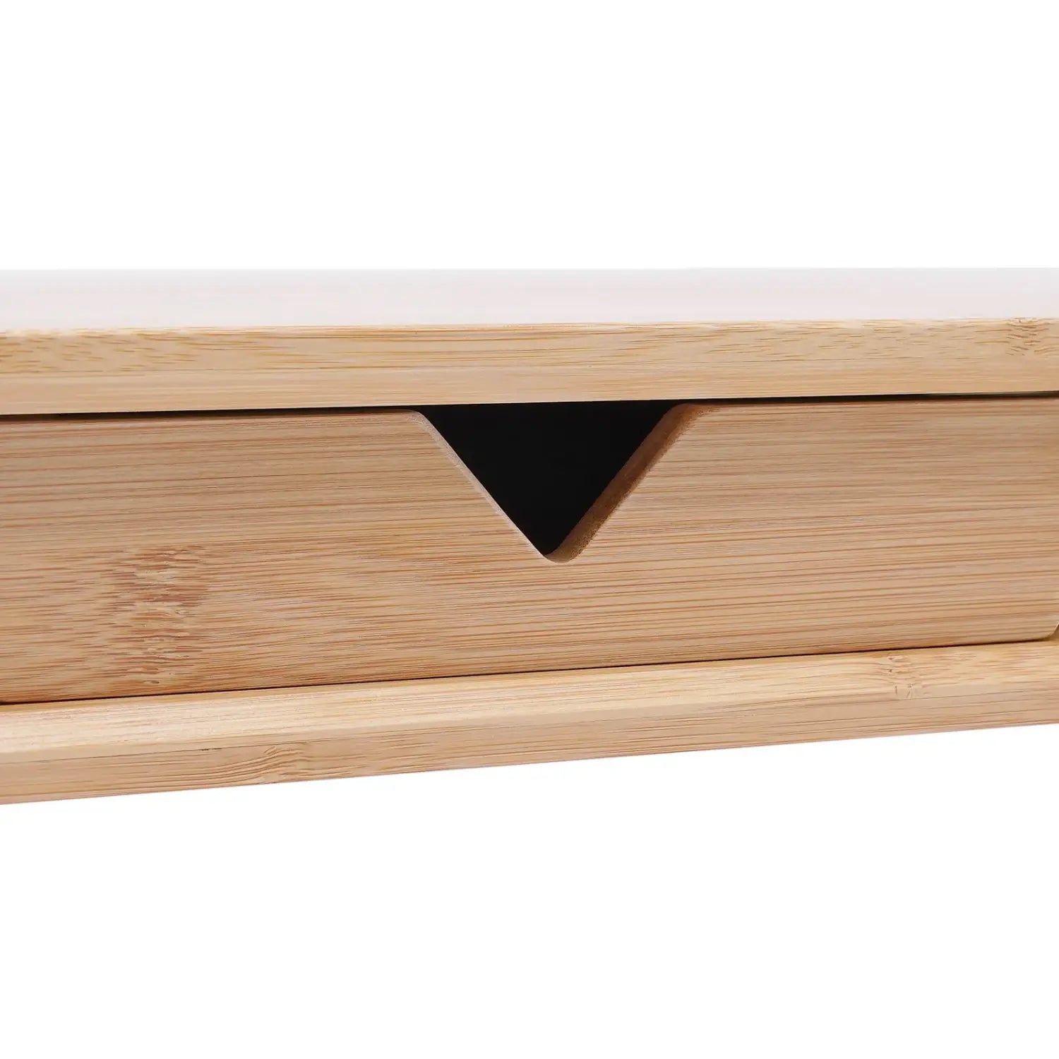 Bamboo Monitor Stand Riser with Drawer – Ergonomic and No Assembly Required