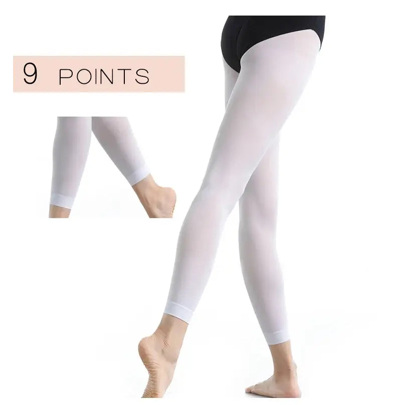 Convertible Ballet Tights for Girls & Women – Soft Seamless Dance Pantyhose with Hole