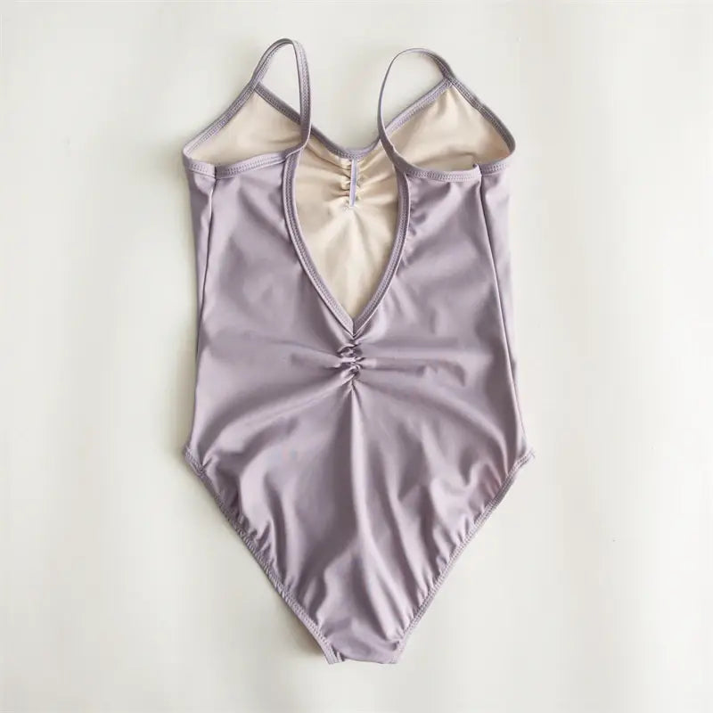 Camisole Training Ballet Leotard – Black & Lilac for Girls Kids and Women