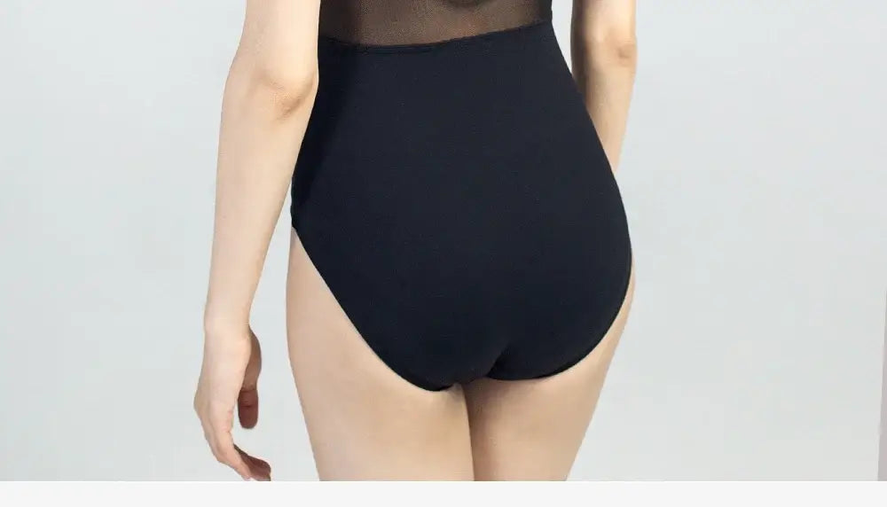 Women’s Black Ballet Leotard – For Girls Teens and Adults