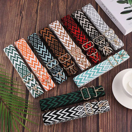 Adjustable Replacement Shoulder Bag Strap – Fashionable & Versatile Cloth Strap for Handbags Totes and Luggage