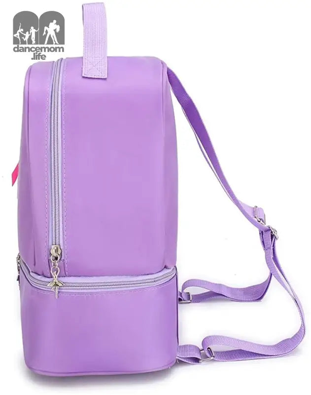 Ballet Dance Backpack for Little Girls Ballerina Purple Bag for Dance Toddler Dance Bag Gymnastics Latin Dance Yoga Tap Dance Jazz Storage Bag