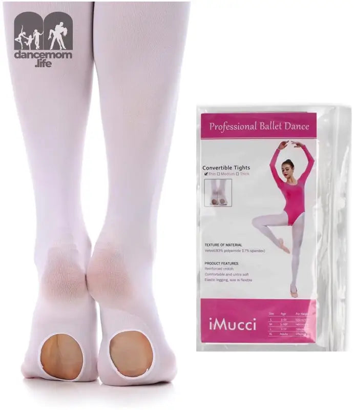 Ballet Dance Tights - Velet Convertible Ballerina Dancing Stockings