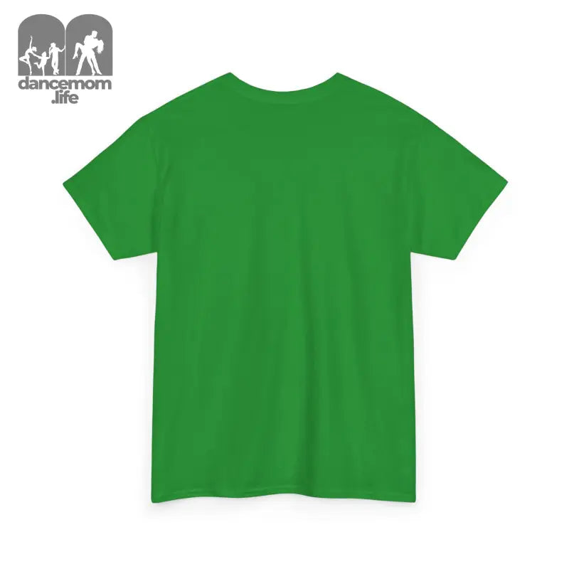 Plain green t-shirt with short sleeves.