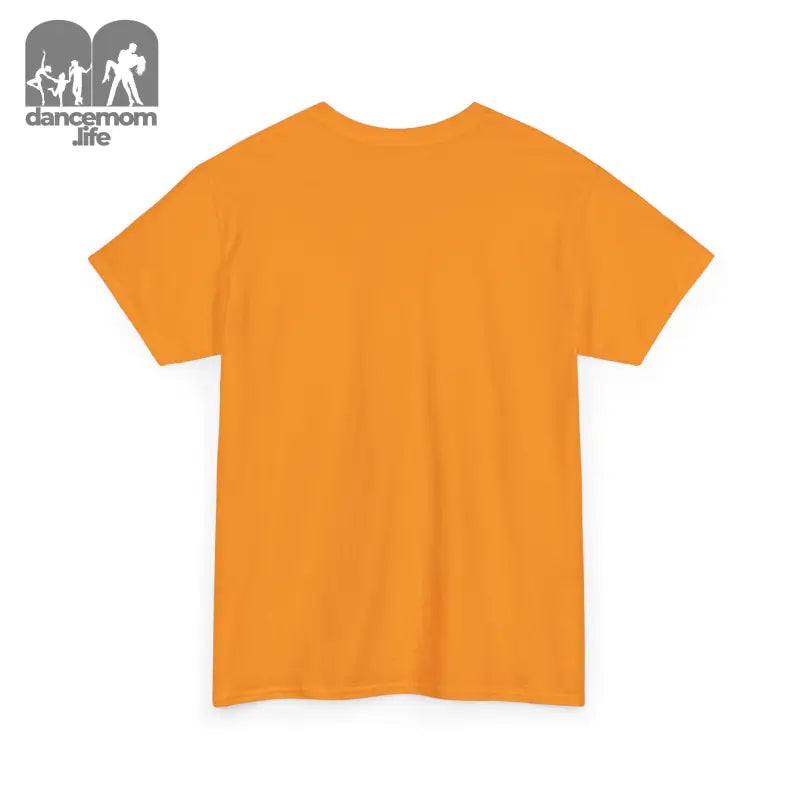 Plain orange t-shirt with short sleeves.