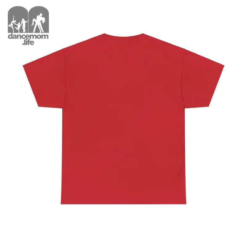 Plain red t-shirt with short sleeves.