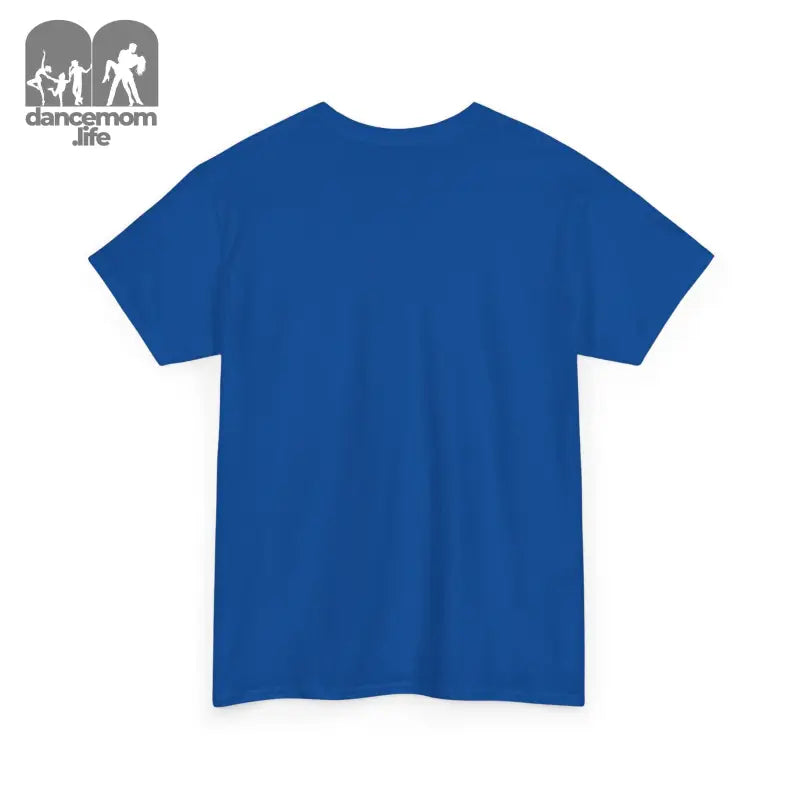 Plain royal blue t-shirt with short sleeves.