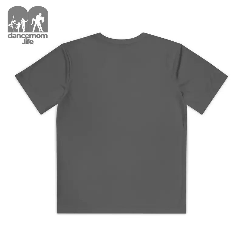 Plain gray t-shirt shown from the back.