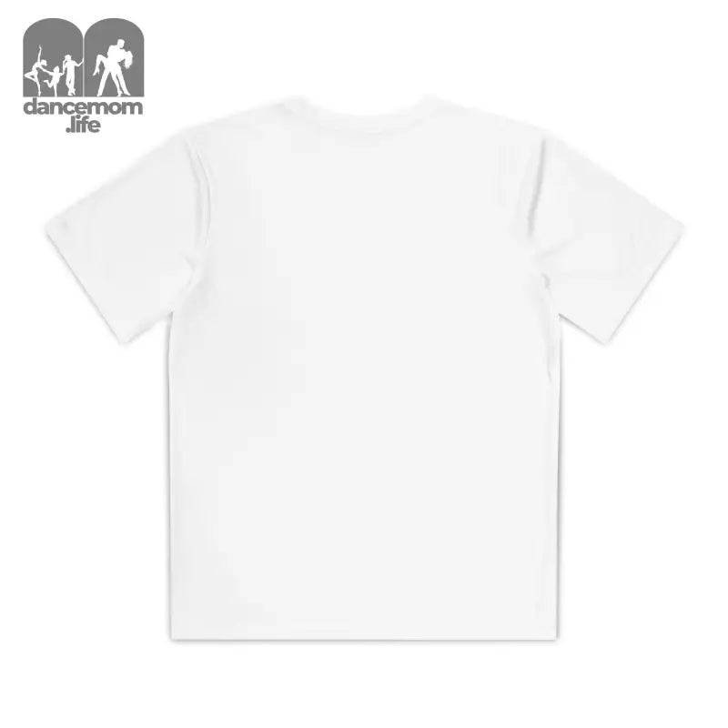 Plain white crew neck t-shirt.