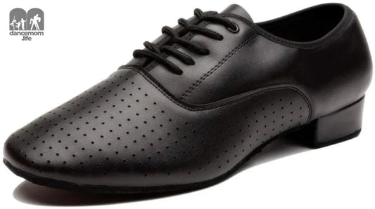 Breathable Lace-Up Dancing Leather Latin Shoes for Men Salsa, Tango,Ballroom,Viennese Waltz