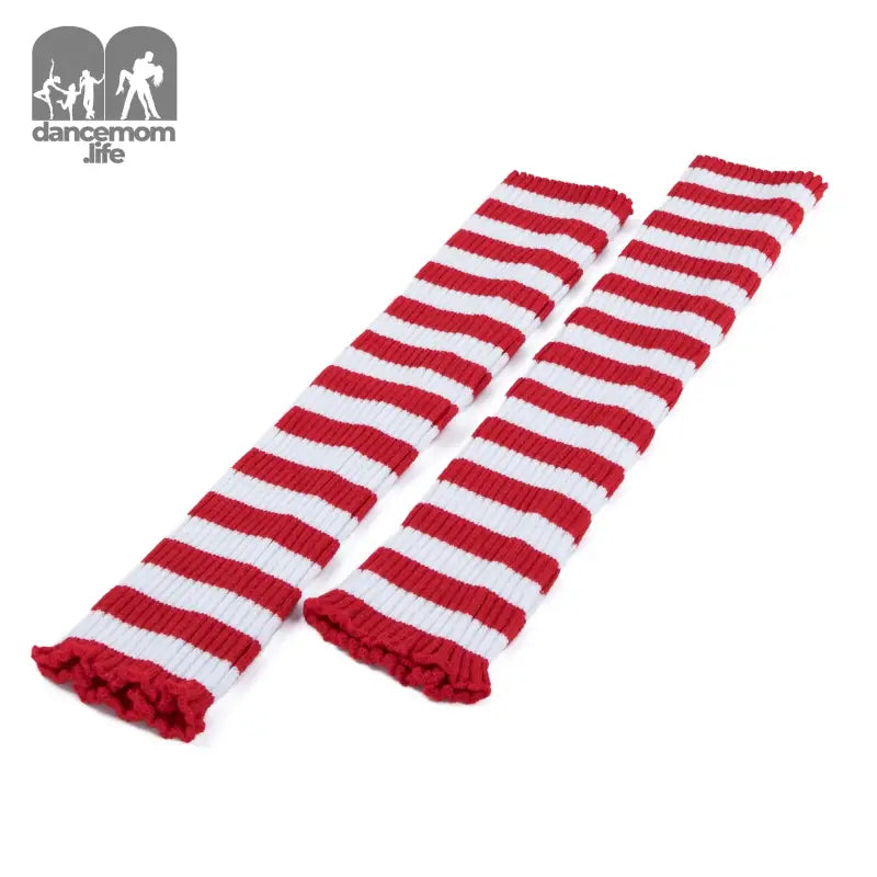 Christmas Leg Warmers for Women Winter Candy Cane Socks Legwarmers Red and White Striped Socks Accessories