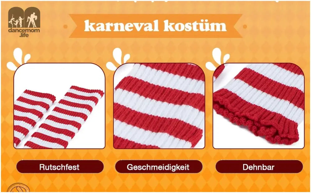 Christmas Leg Warmers for Women Winter Candy Cane Socks Legwarmers Red and White Striped Socks Accessories