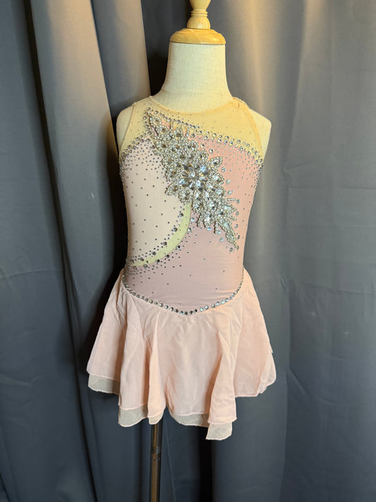 Crystal Ballerina – Pink Crystal-Embellished Dance Costume (Size 6)