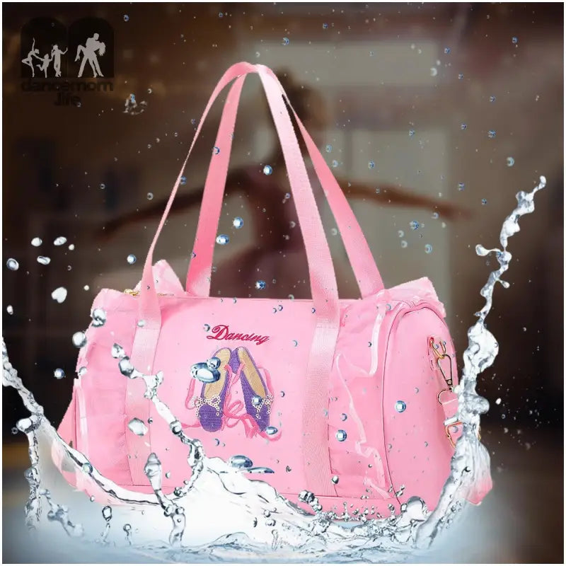 Cute Ballet Dance Bag Princess Backpack Pink Shoulder Bag Girls