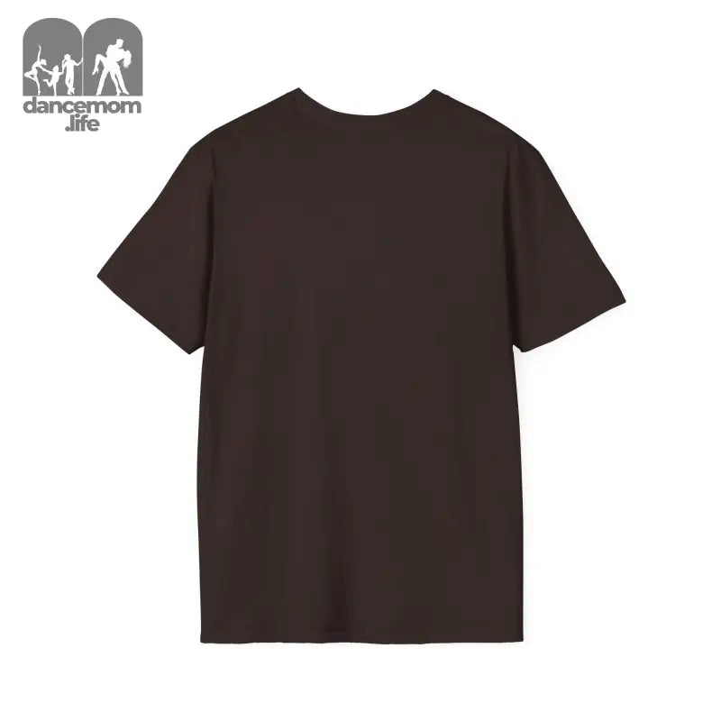 Plain brown t-shirt with short sleeves.