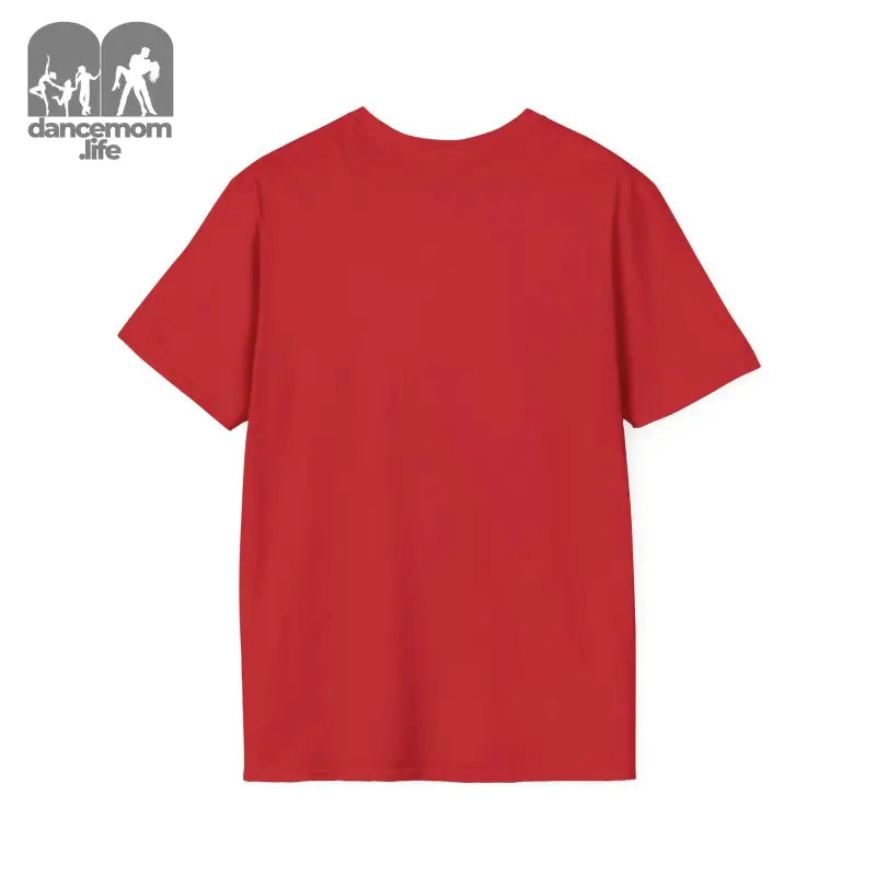 Plain red t-shirt with short sleeves.