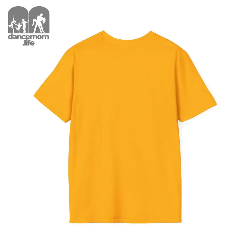 Plain yellow t-shirt with short sleeves.