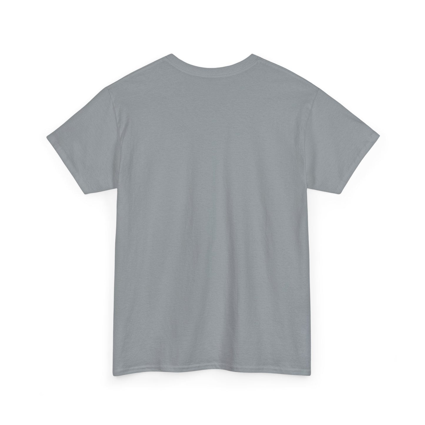 A plain gray short-sleeved t-shirt with a simple crew neck design.