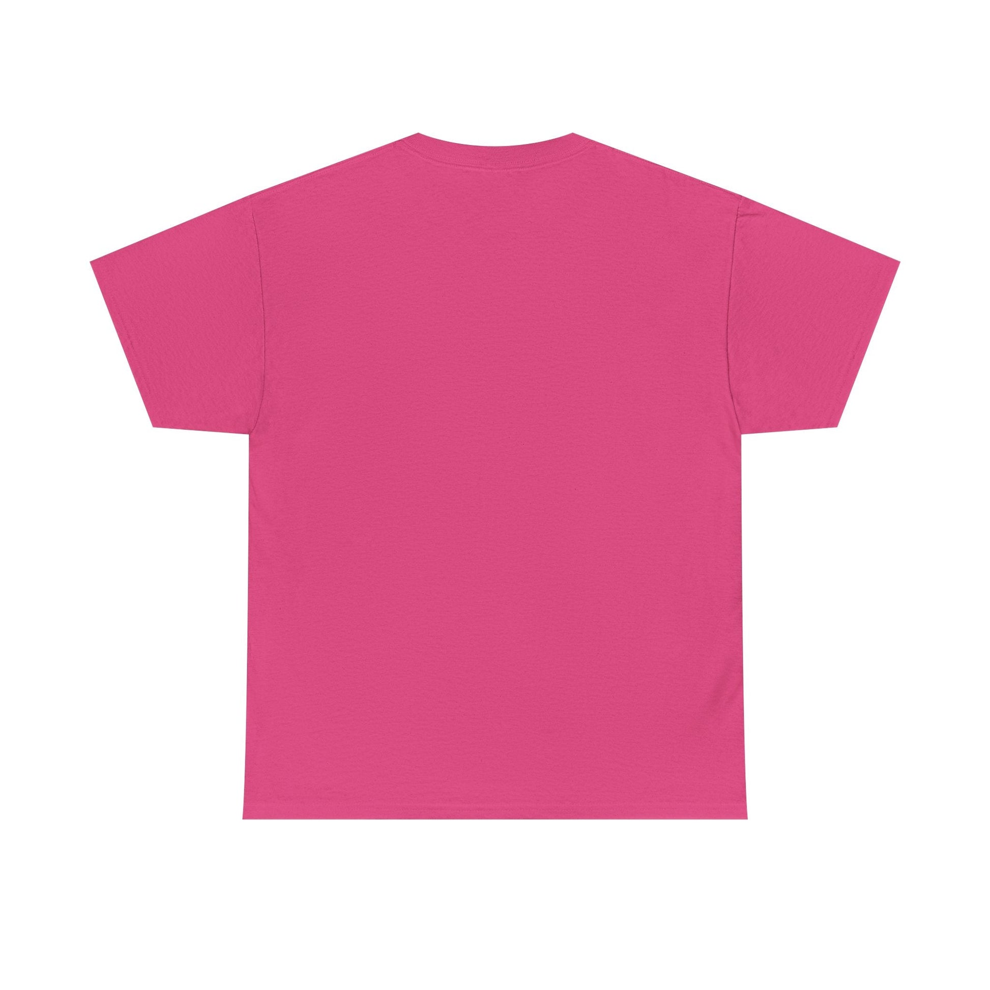 A solid pink short-sleeved t-shirt with a simple crew neck design.