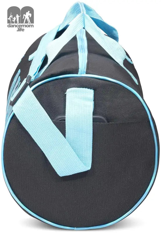 Dance Duffle Bag for Girls, Water-Resistant Kids Travel Bag with Adjustable Carry on and Handy Pouch, Dance Accessories for Girls (Black/Turquoise) One Size