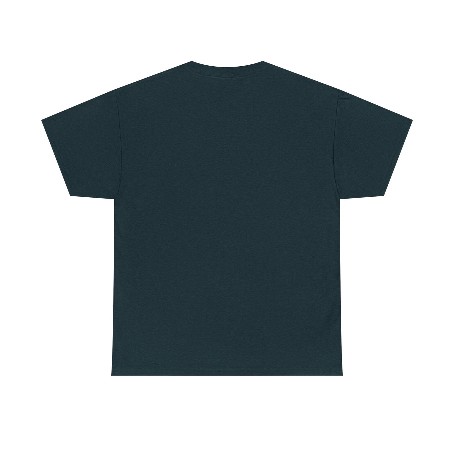 Dark navy blue short-sleeved t-shirt with a simple, plain design.
