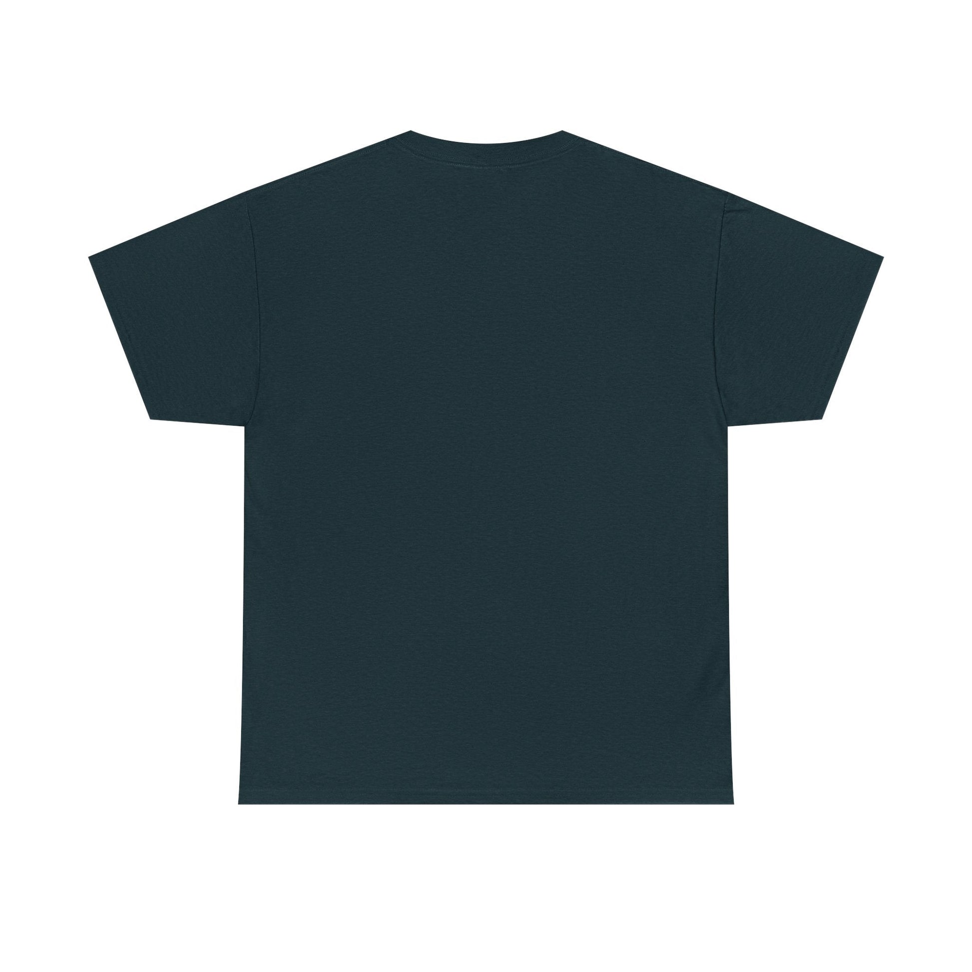 Dark navy blue short-sleeved t-shirt with a simple, plain design.